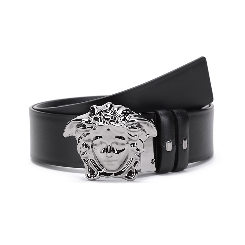 versace范思哲男士牛皮革美杜莎板扣式双面皮带腰带dcu67051a01755