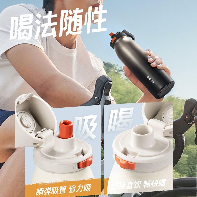 苏泊尔保温杯600ml大容量便捷KCV60DL20(颜色随机)高清大图