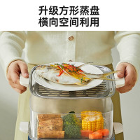 苏泊尔(SUPOR)电蒸锅 电煮锅电锅一体多功能锅电火锅专用锅电热锅蒸煮一体多用途锅家用容量 上蒸下煮ZN23FK530