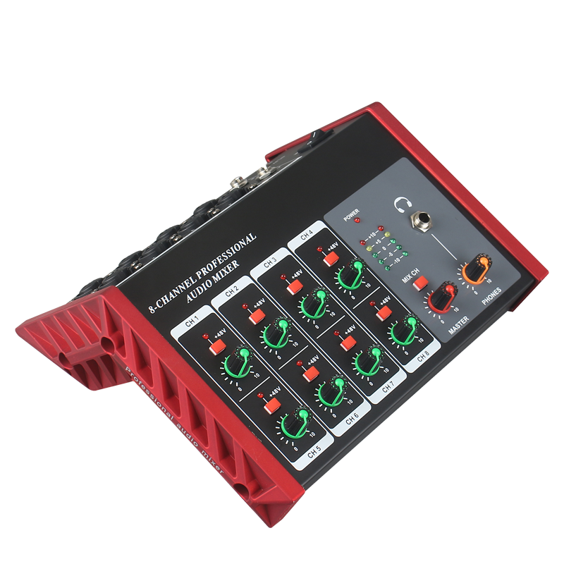 册视8路音频混音器MIX-828台高清大图