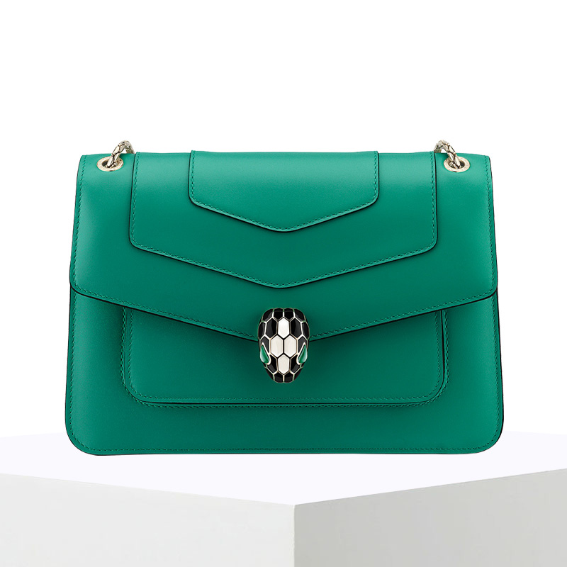 【预售】bvlgari宝格丽 serpenti forever 单肩包链条包中号 经典蛇头