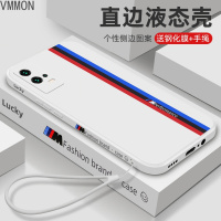 VMONNiqoo8手机壳直边液态硅胶vivo男女款软壳新款全包防摔简约个性创意保护套