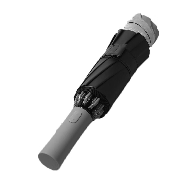 三极户外 户外反向十骨带反光条雨伞 烟灰色 TP7034-烟灰色