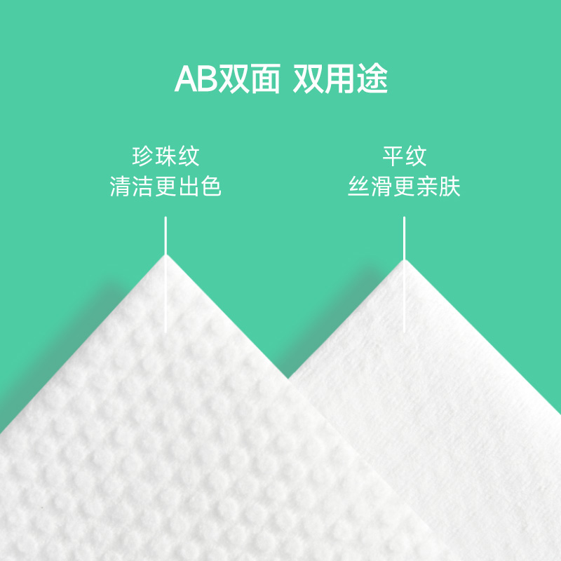 纯棉一次性洗脸巾珍珠纹擦脸巾 20*20cm/60片/盒 白色 Z-2009 一包装高清大图