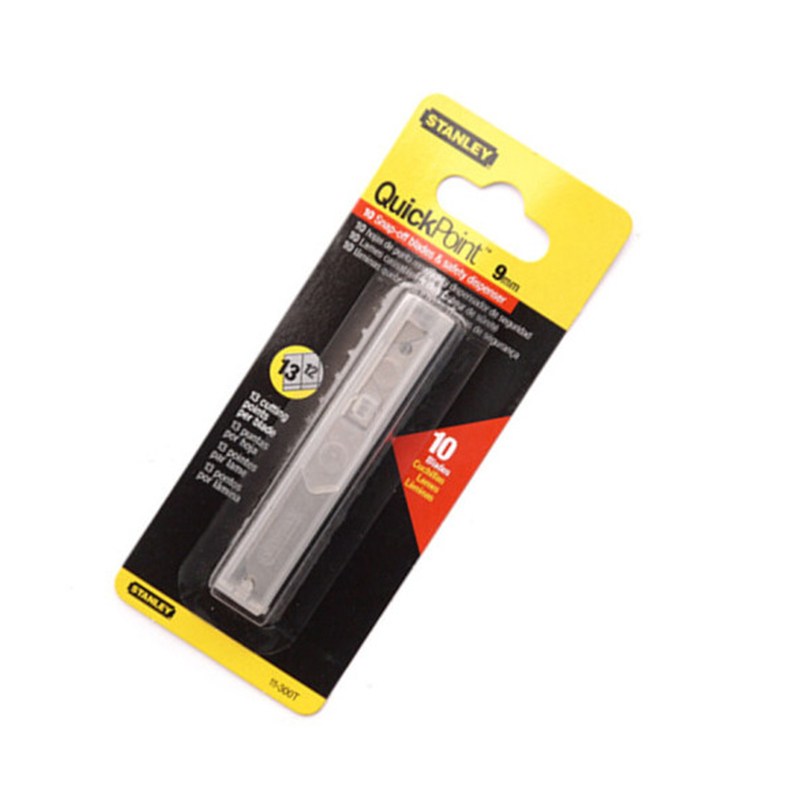 史丹利(Stanley)美工刀替换刀片18mm 10片装 11-301T-22