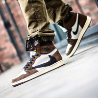 耐克 AIR Jordan 乔1 陈冠希联名白丝绸 倒钩 禁止转售 银河3M反光中帮潮流 男士篮球鞋