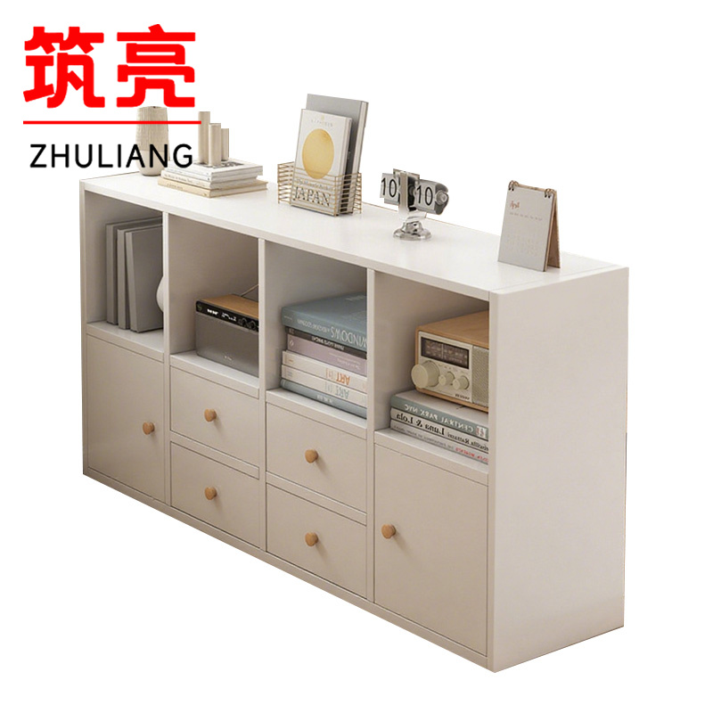 筑亮 置物柜 120*29*60cm白色 台高清大图