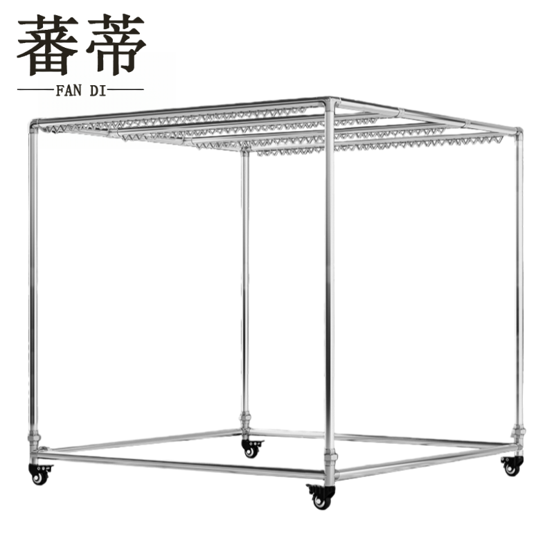 蕃蒂 晾衣架2*1.8m+轮 个