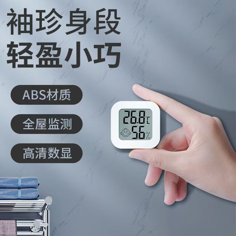 德力西 精准温/湿度计 迷你款 一只装+保护壳