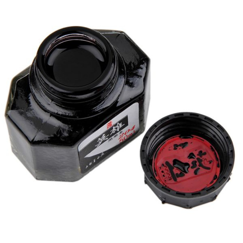 英雄黑墨水204a50ml黑色瓶