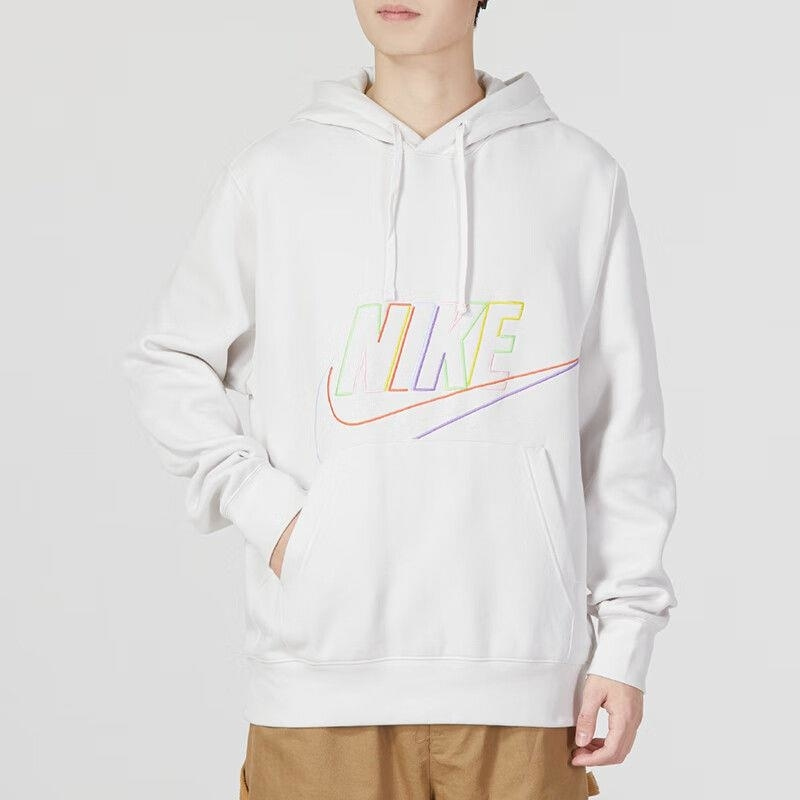 Nike/耐克连帽卫衣运动休闲加绒保暖针织男装套头衫DX0542-030 D