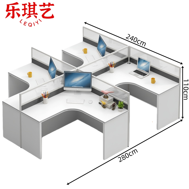 乐琪艺 屏风工位干字型张