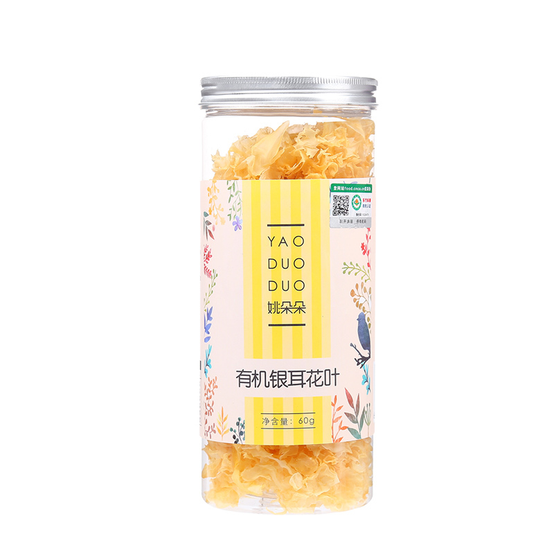 姚朵朵 有机银耳花叶60g*1罐