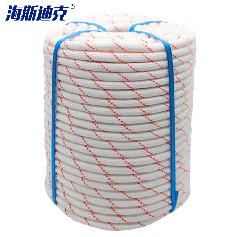 厚玖 户外安全绳 8mm高空作业安全绳 尼龙消防救援绳 1m