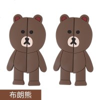 车防撞贴卡通防擦防刮条后视镜保护贴通用型个性创意汽车防撞条 防撞【布朗熊】