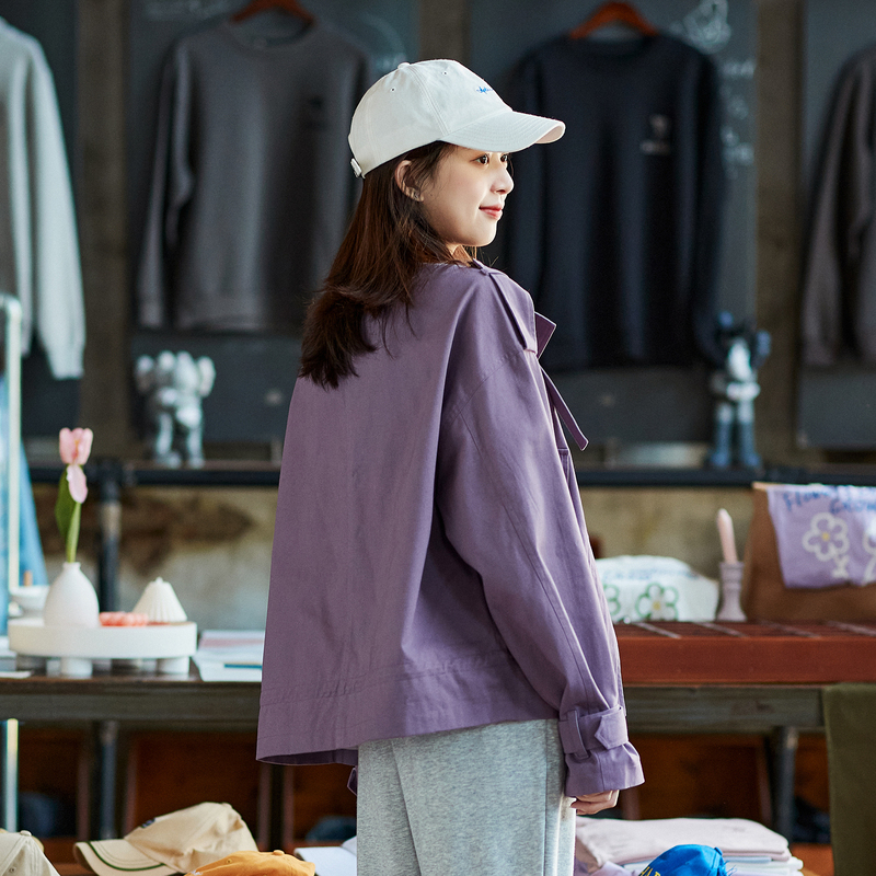 唐狮春秋新款外套女宽松百搭in潮酷宽松休闲韩版上衣薄款
