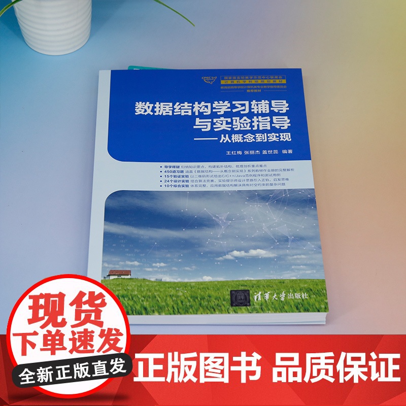 正版新书 数据结构学习辅导与实验指导 从概念到实现 王红梅 张丽杰 盖世蕊 清华大学出版社 数据结构 高等学校高清大图