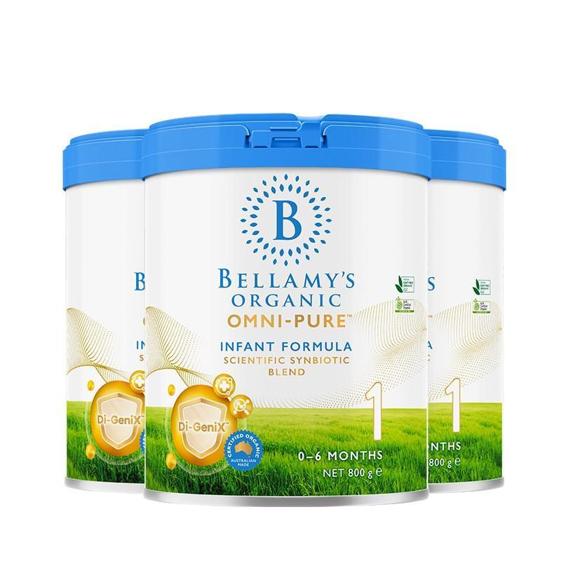 原装进口Bellamy’s贝拉米 OMNI-PURE有机婴儿配方奶粉1段0-6个月800g