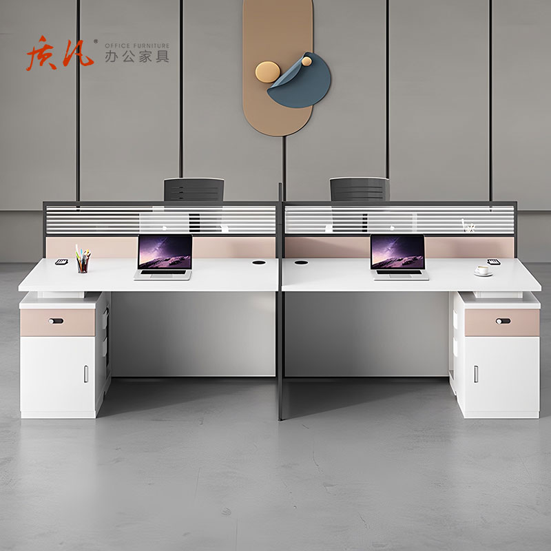 苏宁 质凡 办公家具 职员办公桌简约卡座隔断屏风员工位 单人位高清大图