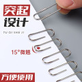 得力(deli)29mm彩色回形针/曲别针160枚/桶3桶装办公用品33096