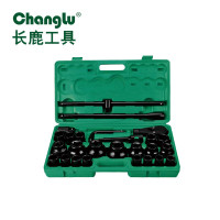 长鹿26件19、25mm系列塑盒电泳重型套筒组套