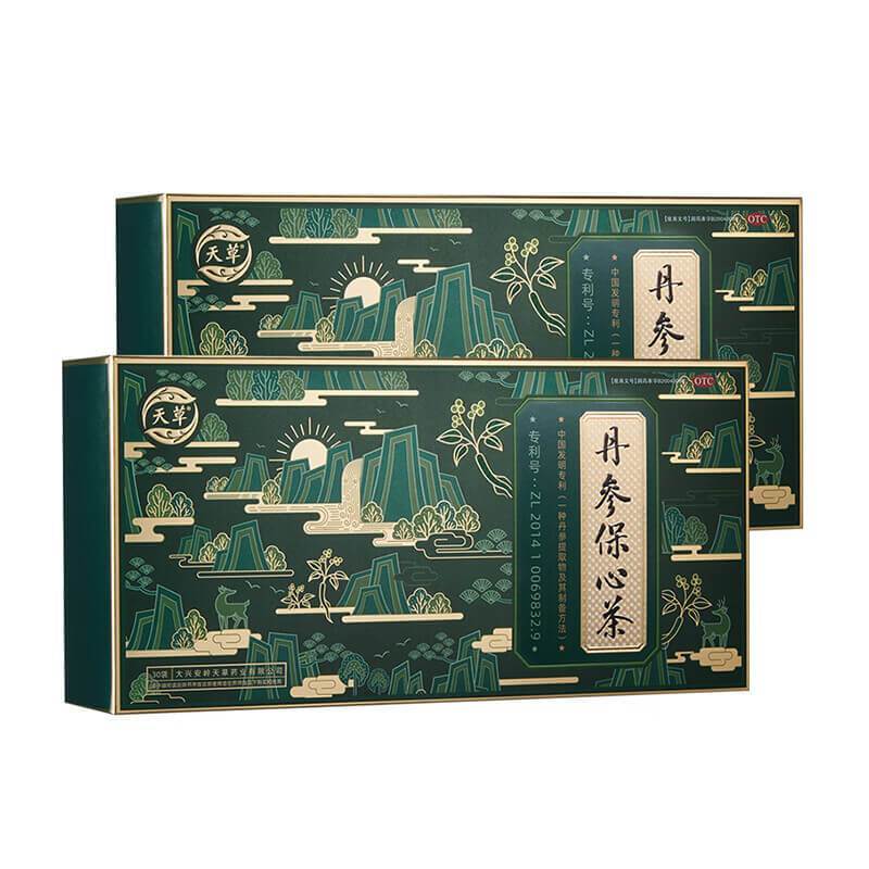 天草 丹参保心茶 2.5g*30袋/盒活血化瘀心血瘀阻型胸痹的辅助治疗可缓解胸闷心痛、心悸心脑血管疾病官方旗舰店正品