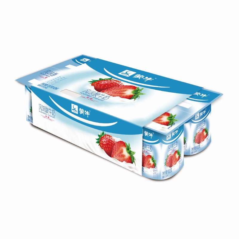 蒙牛草莓单果粒酸牛奶100g8