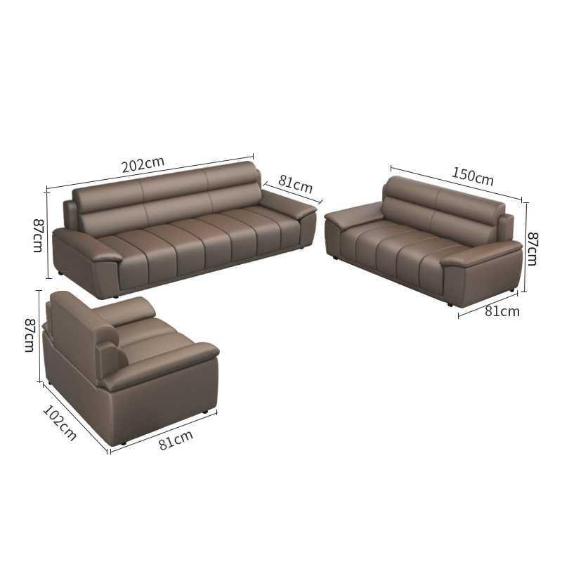 智叶舟接待沙发组合202*81*87cm(3+2+1)套高清大图