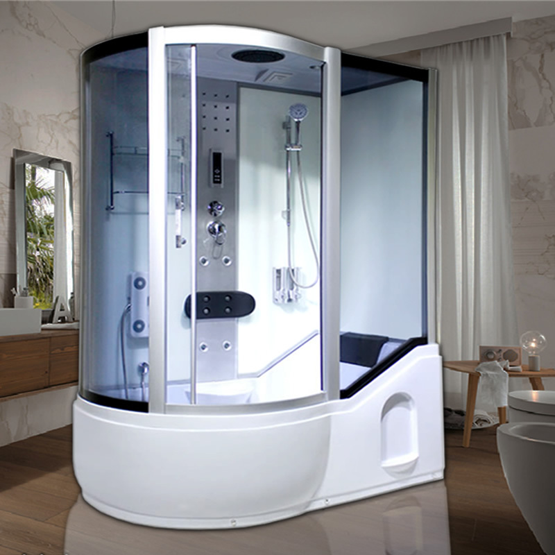 新世爵 整体淋浴房 带浴缸桑拿浴室一体封闭式玻璃洗澡间隔断家用