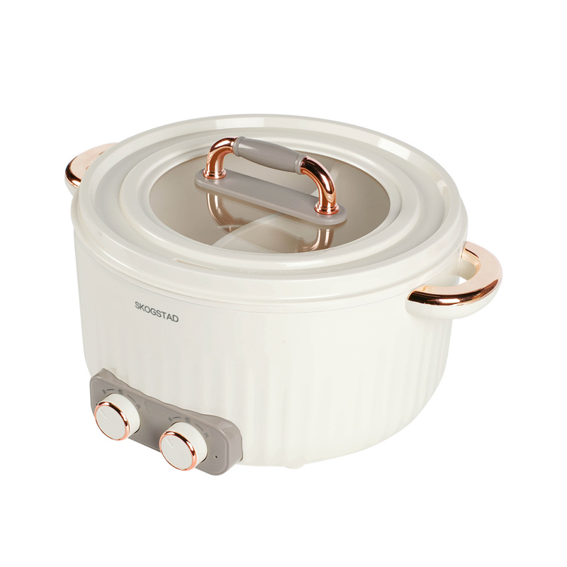 思嘉思达 多功能料理锅鸳鸯锅电热锅火锅电锅家用 双控鸳鸯电火锅 SKD-G0156 4.5L高清大图