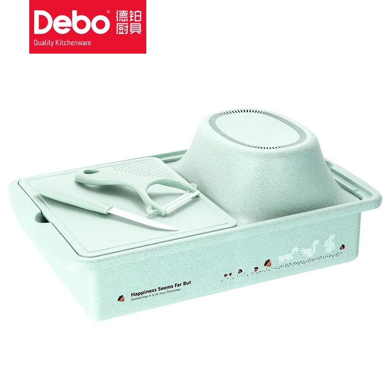 Debo德铂 厨房工具果蔬盒陶瓷瓜刨套装斯内谱高清大图
