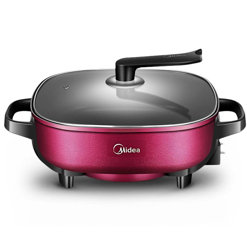 美的(Midea) 电火锅MC-LHN30D 家用6L大容量多功能电煮锅炒菜电热锅韩式多用途锅