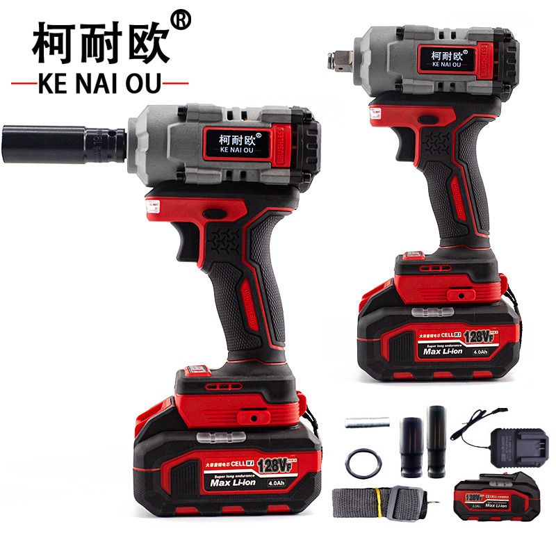 柯耐欧 工业充电式无刷锂电电动冲击扳手 1/2方头550N.m4.0AH一电一充 套 1/2方头550N.m4.0AH一电一充