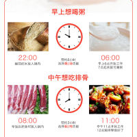 荣事达(Royalstar)微电脑电饭煲RFB-S4060黑晶粮釜内胆4L容量24小时预约蒸隔电饭锅底盘加热