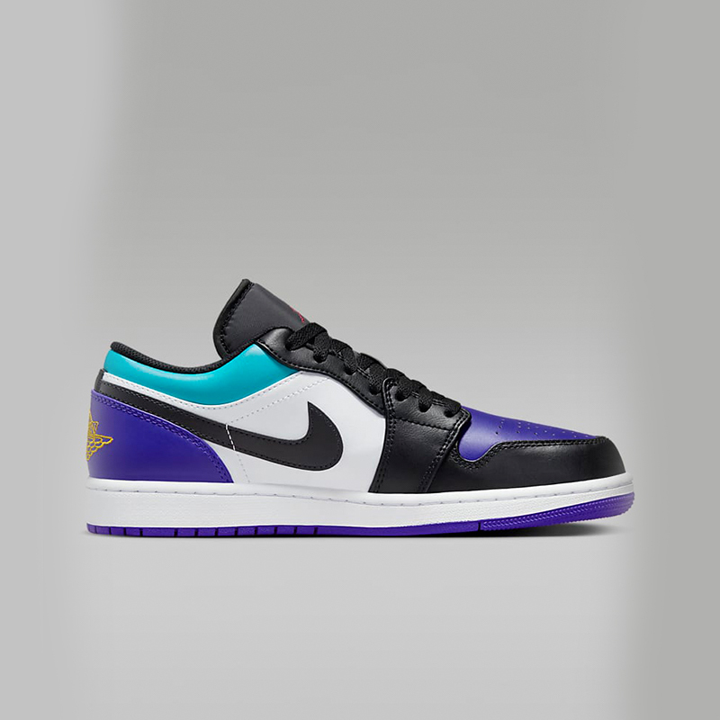 耐克运动板鞋男鞋nike jordan 1 aj1蓝白黑低帮篮球鞋553558-154