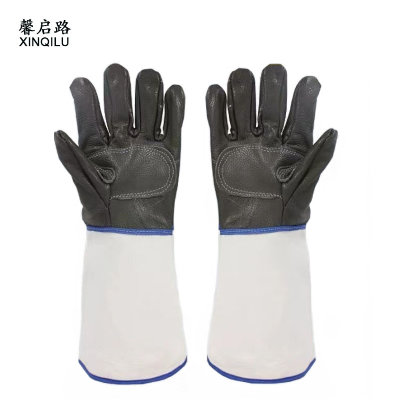 馨启路 掌全皮电焊手套 38cm (1副)