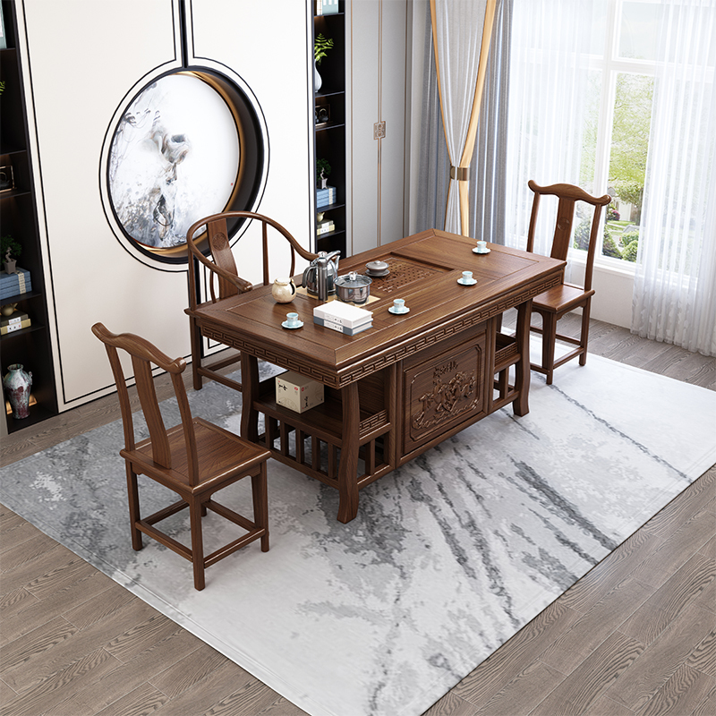 寻木匠宝鼎126根雕茶几