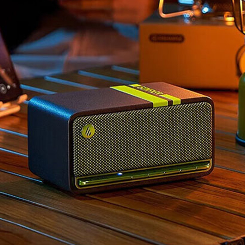 漫步者蓝牙音箱小巧精致音效清晰长久续航音质舒适绿魔黑M230高清大图