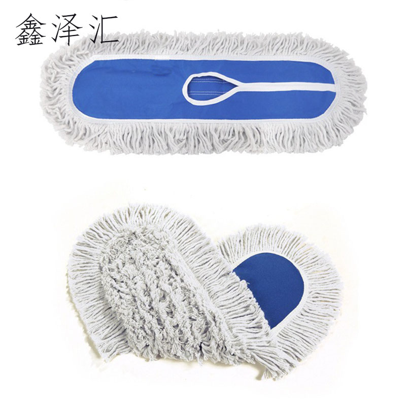 拖把工厂车间专用拖把头大号商场酒店厂里用木地板长款大尘推替换布 40cm