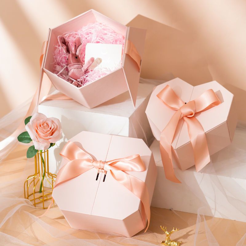 碧墨轩礼物礼品盒礼盒空盒箱子包装送女友女生生日口红级仪式感大号