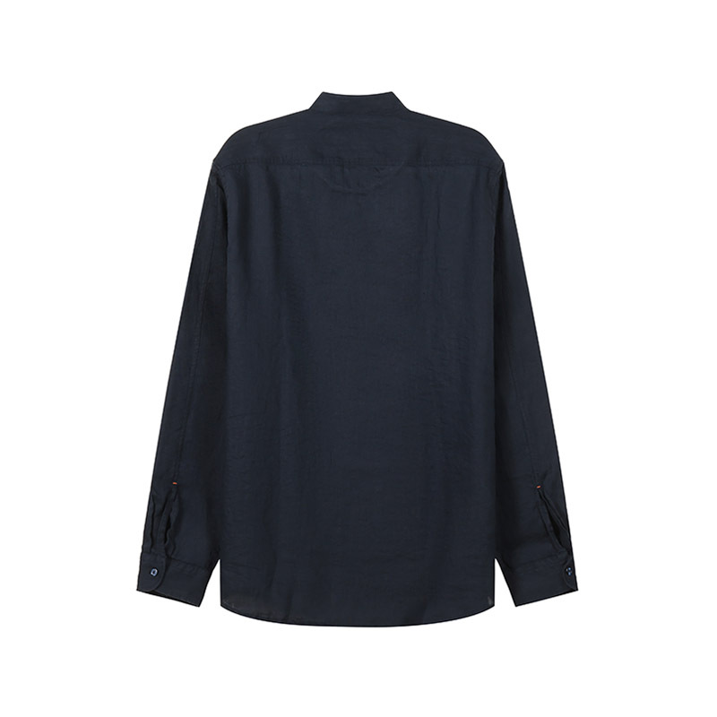 雨果博斯hugoboss男士亚麻布长袖衬衫50468092