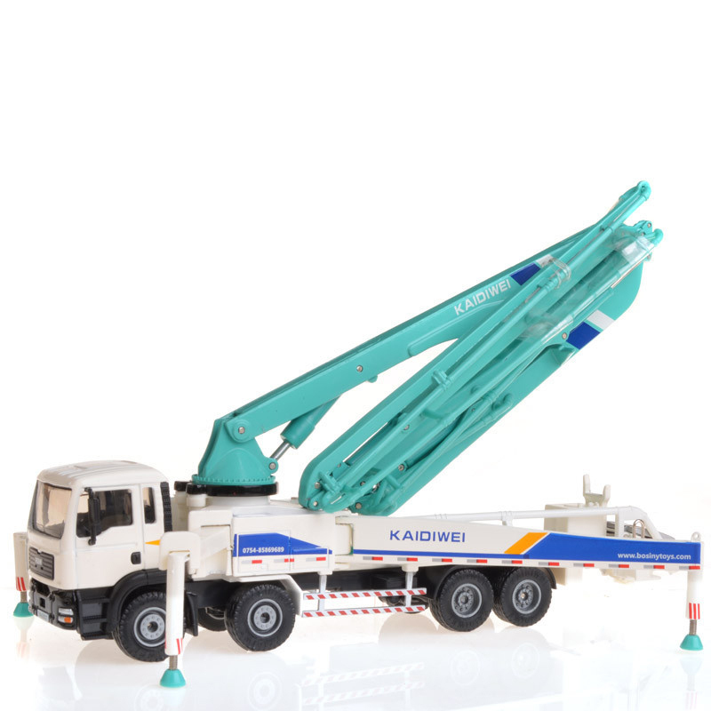 凯迪威 合金车模水泥车工程车混凝土泵车仿真搅拌车水泥运输车汽车模型男孩玩具车橱窗摆件收藏