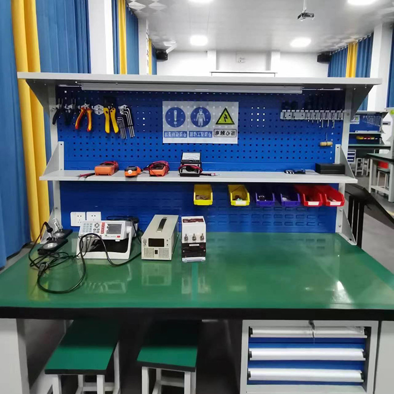 帝德龙电工工作台操作实验台GZ1 1600*800*800mm高清大图