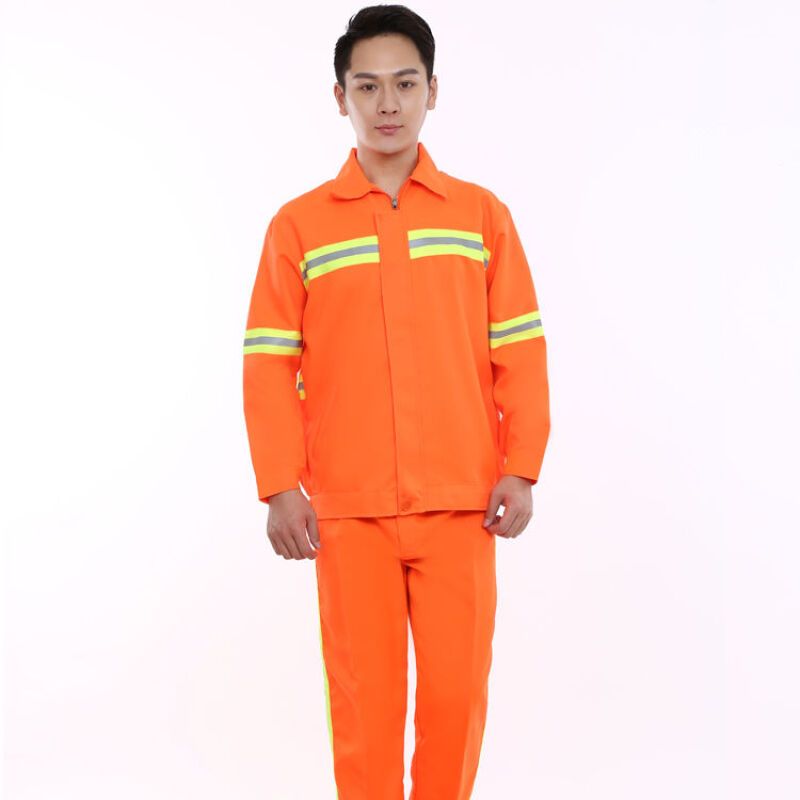 环卫工作服工人长短袖带反光条保洁春夏天季马甲养护上衣园林市政套装