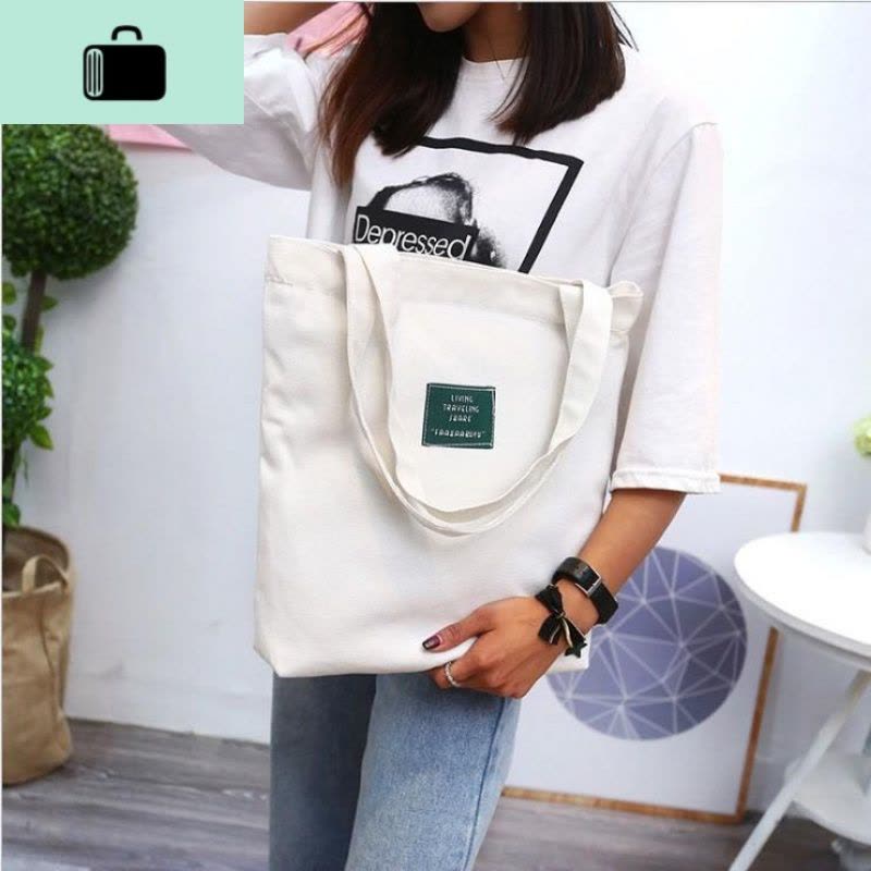 手提包男帆布学生简约手拎布袋包女帆布文艺学生韩版NEW LAKE图片