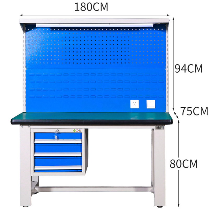 指臣重型工作台吊三斗双背张高清大图
