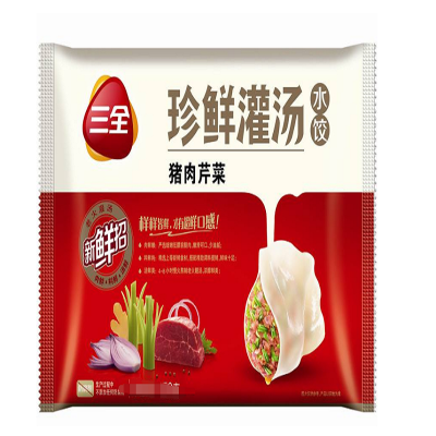 三全800克芹菜猪肉水饺