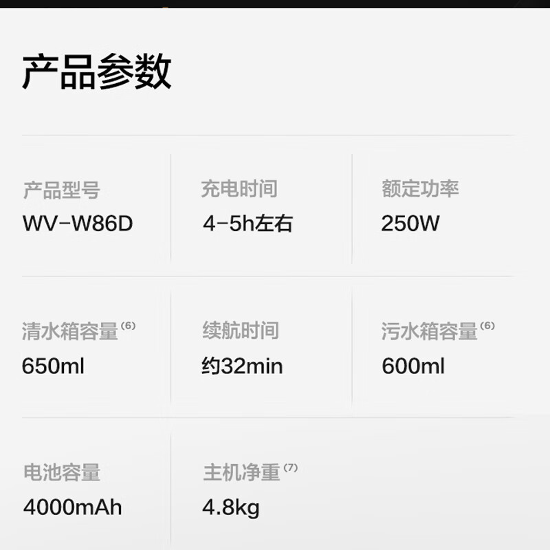 苏泊尔(SUPOR)洗地机全自动拖地机吸拖一体无线双滚刷烘干洗地机一键自清洁大吸力智能识污吸尘器 WV-W86D高清大图