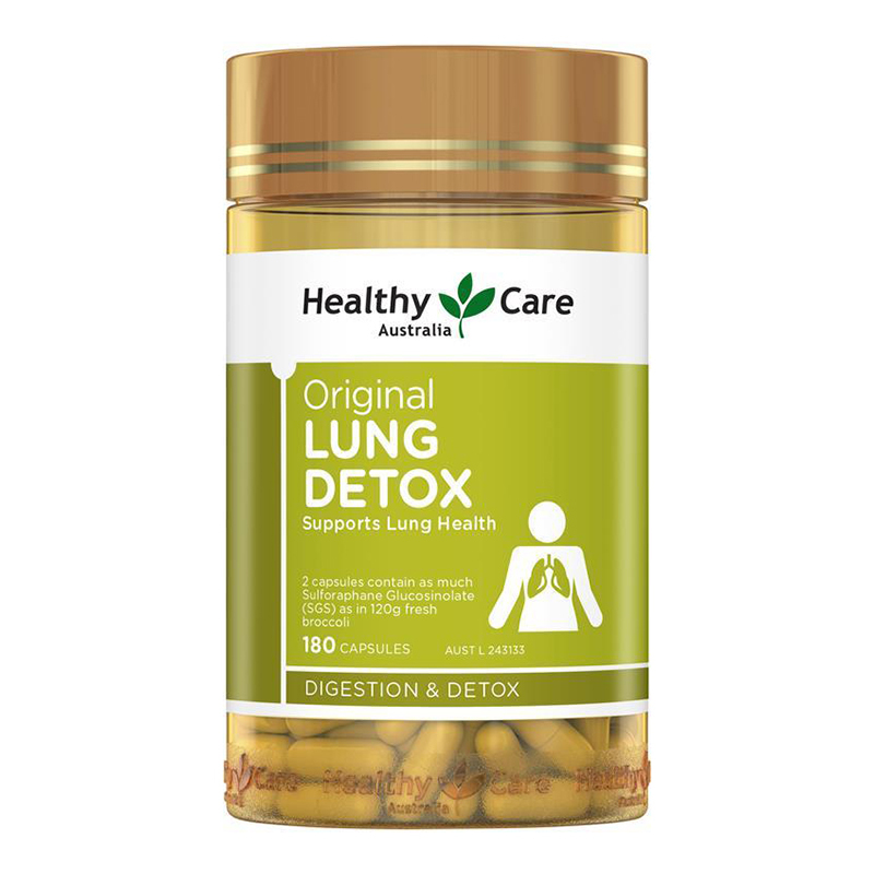 26年效期Healthy Care清肺胶囊草本精华肺部健康支持胶囊180粒/瓶装 膳食营养补充剂 香港保税随机发