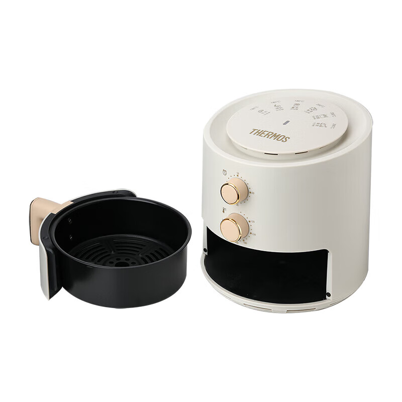 膳魔師(THERMOS)空气炸锅 1.3L EHA-5711A-W 象牙白高清大图